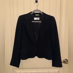 MaxMara Single Breasted Cady Blazer in Black Womens Size US 10